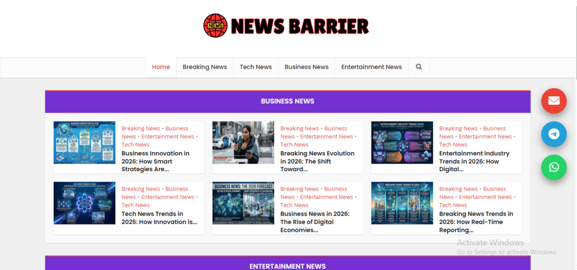 news barrier